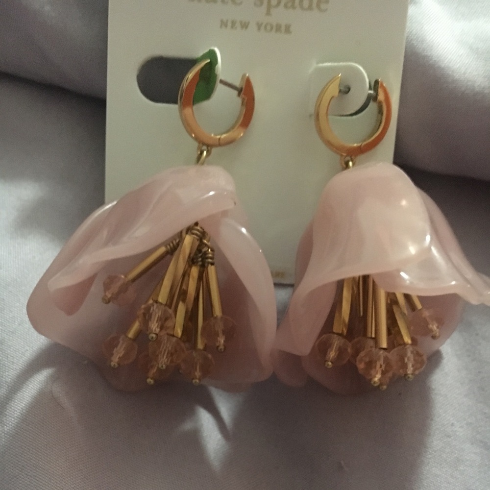 Brand new Kate Spade Pink Flower Earrings